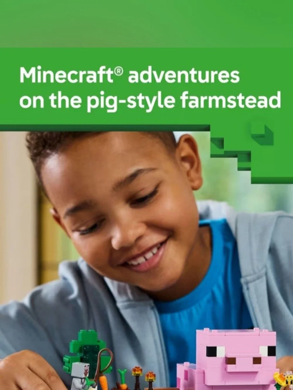Lego Minecraft The Baby Pig House Building Set Ages 7+ 238 PCS NWT